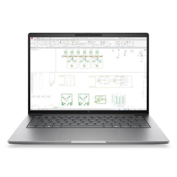 HP DK1M0ET laptop Copilot+ PC Intel Core Ultra 7 35,6 cm [14] WUXGA 24 GB DDR5-SDRAM 512 GB SSD Wi-Fi 7 [802.11be] Windows 11 Pro AI Workstation, AI PC Argento (HP ZBook 8 G2i Mobile Workstation - AI Workstation, Copilot+ PC, AI PC - design della cer...