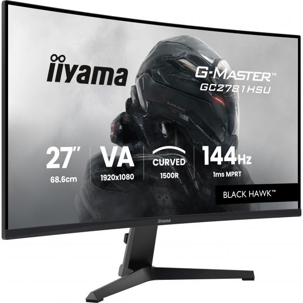 Iiyama G-MASTER GC2781HSU-B1 Monitor PC 68,6 cm [27] 1920 x 1080 Pixel Full HD LCD Nero (27 G-MASTER GC2781HSU-B1 Gaming Monitor - 27 Black Gaming Monitor 1x HDMI 144Hz)Iiyama4948570127528GC2781HSU-B1