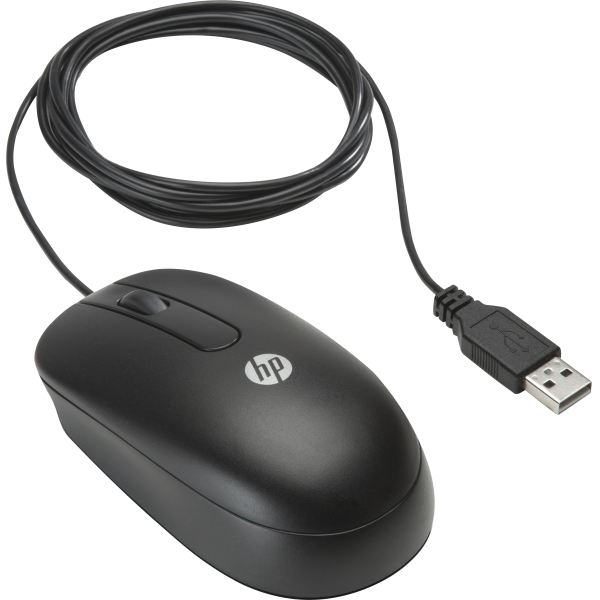 HP USB Optical Scroll mouse Ufficio Ambidestro USB tipo A Ottico 800 DPI (USB Optical Scroll Mouse - **New Retail** - new [packed in plastic] - Warranty: 12M)HpQY777AT