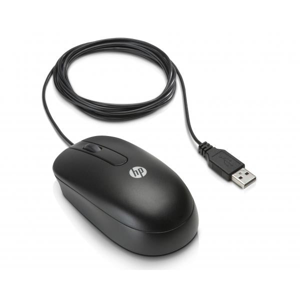 HP USB Optical Scroll mouse Ufficio Ambidestro USB tipo A Ottico 800 DPI (USB Optical Scroll Mouse - **New Retail** - new [packed in plastic] - Warranty: 12M)HpQY777AT