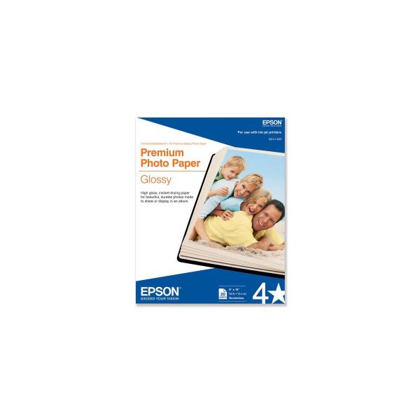 Epson 20 x 30cm 10ark Bianco Lucida (EPSON 200 X 300MM PHOTO PAPER 7.9? x 11.8? ** EOL **)EpsonC13S041254