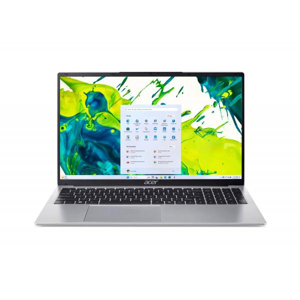 Acer Aspire Lite 17 N150 8GB 128GB WH Intel N Computer portatile 43,9 cm [17.3] HD LPDDR5-SDRAM SSD Wi-Fi 6 [802.11ax] Windows 11 Home Argento Inglese UK (ASPIRE LITE 17 N150 8GB 128GB WH) - Versione UKAcer4711721176221NX.D9YEK.003