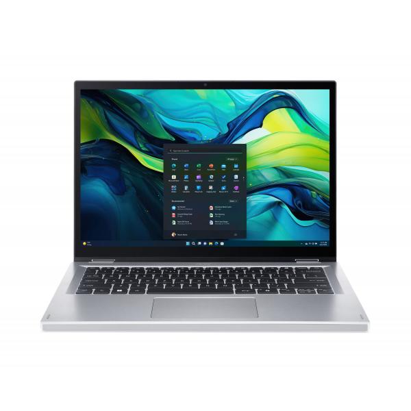 Acer Aspire Go Spin 14 GO SPIN14 C3N355 8GB 128GBWH Intel Core 3 N355 Ibrido [2 in 1] 35,6 cm [14] Touch screen WUXGA LPDDR5x-SDRAM 128 GB Flash Wi-Fi 6 [802.11ax] Windows 11 Home Argento Inglese UK (ASPIRE GO SPIN14 C3N355 8GB 128GBWH) - Versione UK...
