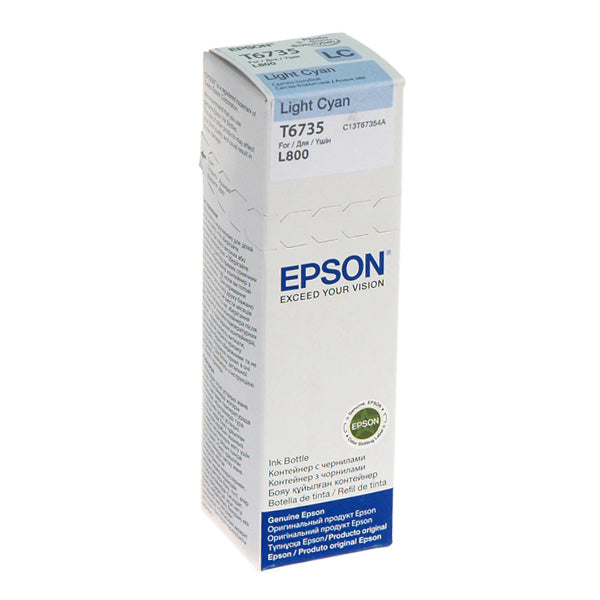 Epson T6735 cartuccia d'inchiostro 1 pz Originale Resa standard Ciano chiaro (Epson T6735 Light Cyan Standard Capacity Ink Cartridge 70ml - C13T67354A)Epson8715946495736C13T67354A