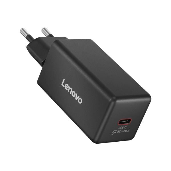 Lenovo 40AW65WBEU Caricabatterie per dispositivi mobili Universale Nero AC Interno (LENOVO 65W MINI USB-C - GAN CHARGER BLACK -EU)Lenovo40AW65WBEU
