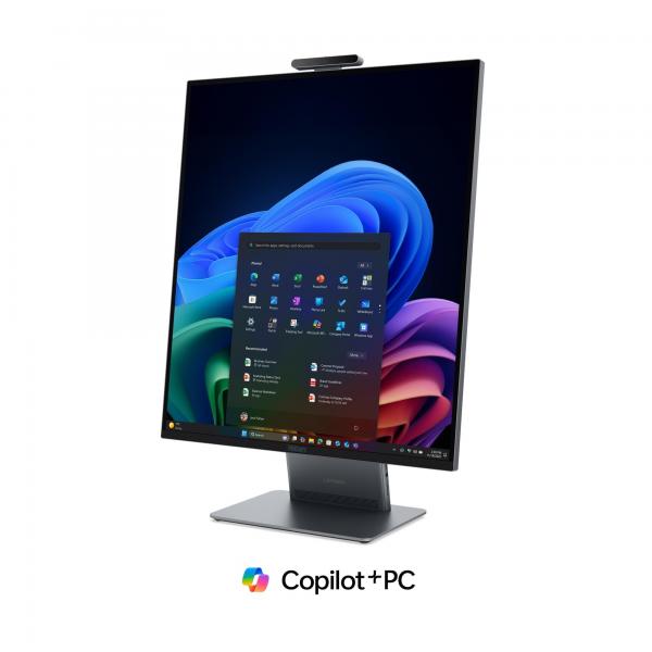 Lenovo ThinkCentre X AIO Copilot+ PC Intel Core Ultra X7 368H 70,1 cm [27.6] 2560 x 2880 Pixel PC All-in-one 32 GB LPDDR5x-SDRAM 512 GB SSD Windows 11 Pro Wi-Fi 7 [802.11be] Grigio (TC X AIO C UX7-368H 32GB - 512GB SSD 27.0 QHD NT W11P) - Versione Te...
