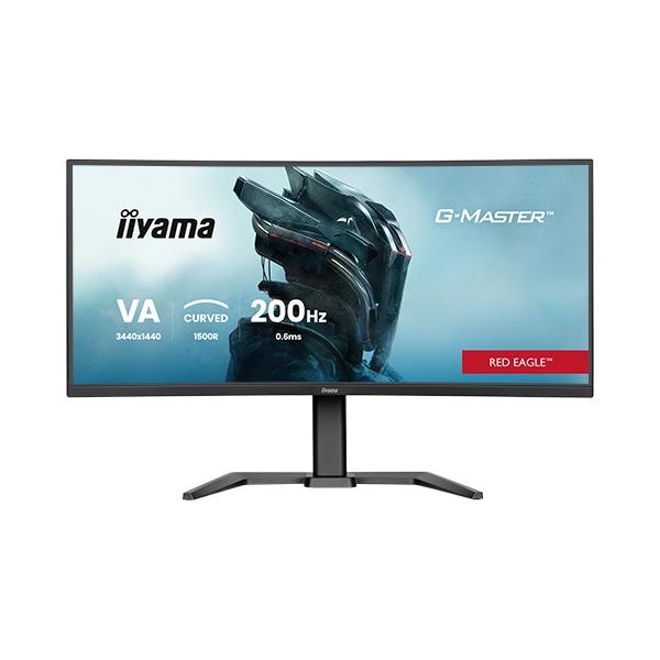 Iiyama G-MASTER GCB3484WQSU-B2 Monitor PC 86,4 cm [34] 3440 x 1440 Pixel UltraWide Quad HD LCD Nero (iiyama G-MASTER Red Eagle GCB3484WQSU-B2 - LED monitor - gaming - curved - 34 [31.4 viewable] - 3440 x 1440 UWQHD @ 400 Hz - VA - 450 cd/m - 4000:1 -...