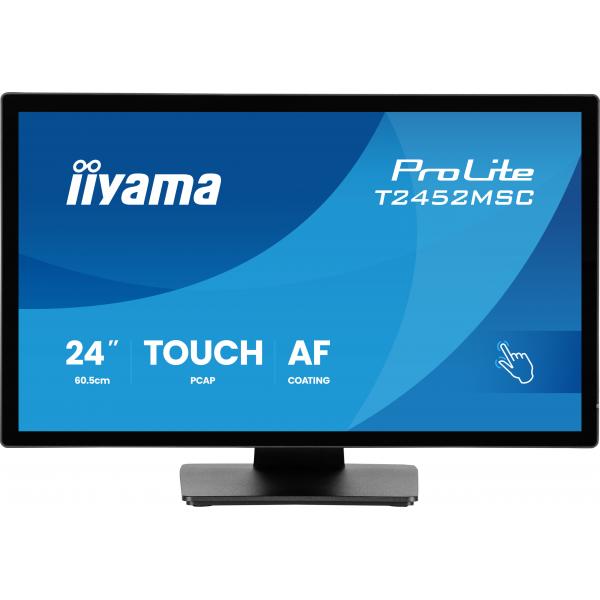 Iiyama ProLite T2452MSC-B2 Monitor PC 61 cm [24] 1920 x 1080 Pixel Full HD Touch screen Nero (24IN CAPACITIVE TOUCH SCREEN IP - LCD FULL HD 1920X1080 400 CD/M)Iiyama4948570127221T2452MSC-B2
