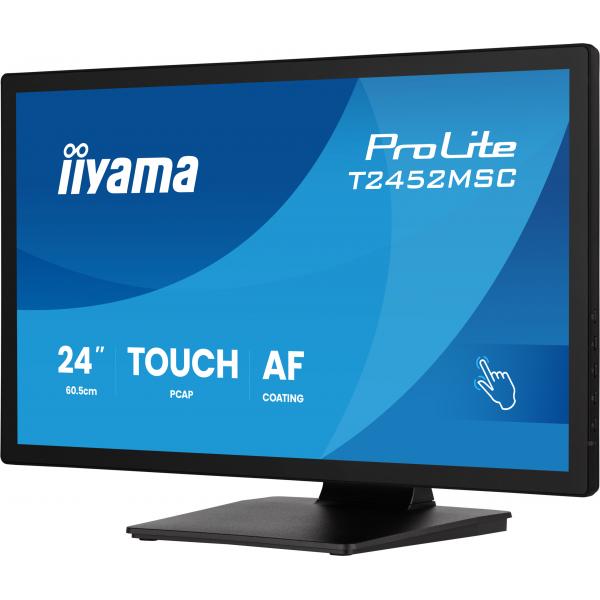 Iiyama ProLite T2452MSC-B2 Monitor PC 61 cm [24] 1920 x 1080 Pixel Full HD Touch screen Nero (24IN CAPACITIVE TOUCH SCREEN IP - LCD FULL HD 1920X1080 400 CD/M)Iiyama4948570127221T2452MSC-B2