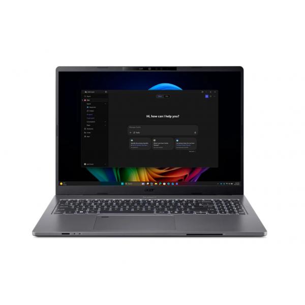 Acer TravelMate P2 16 AI TMP216-52-TCO-71DK Copilot+ PC Intel Core Ultra 7 355 Computer portatile 40,6 cm [16] WUXGA 16 GB DDR5-SDRAM 512 GB SSD Wi-Fi 7 [802.11be] Windows 11 Pro Grigio (ACER TM P2 TMP216-52 16IN - WUXGA ULTRA7 355 16/512GB W11P) - V...