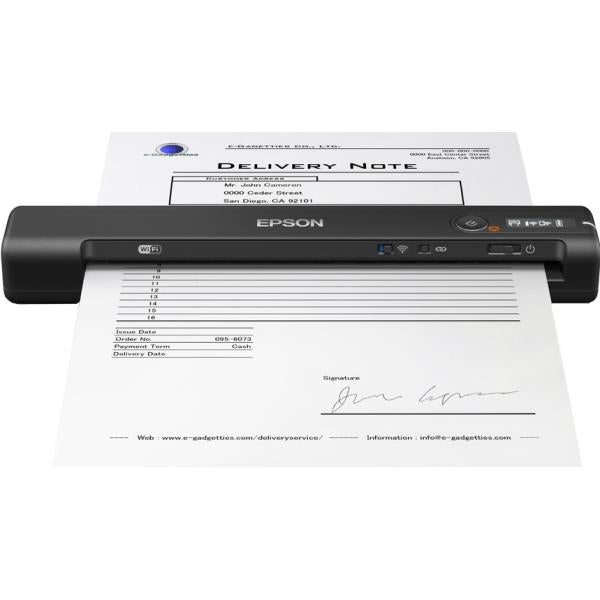 Epson WorkForce ES-60W (Epson WorkForce ES-60W - Document scanner - Contact Image Sensor [CIS] - A4/Legal - 600 dpi x 600 dpi - up to 15 ppm [mono] / up to 15 ppm [colour] - up to 300 scans per day - USB 2.0, Wi-Fi)EpsonB11B253401BY