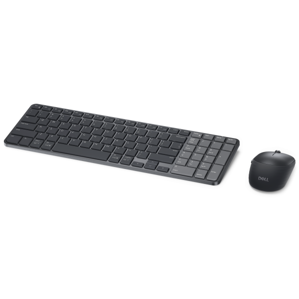 DELL Pro 7 KM746 tastiera Mouse incluso Universale RF senza fili + Bluetooth QWERTY US International Grafite (PRO 7 RECHARGEABLE COMPACT KEYB - AND MOUSE KM746 - US) - Versione TedescaDell5397321041993KM746-BLK-INT