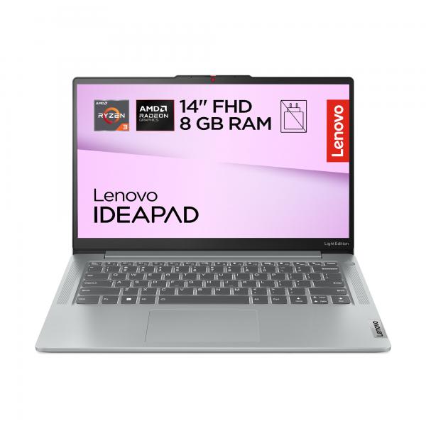 Lenovo IdeaPad Slim 3 Gen 8 14 inch FHD Laptop AMD Ryzen 5 40 Radeon 610M Graphics 8 GB RAM 512GB SSD Wi-Fi 6 USB-C Windows 11 Home Office Trial Arctic Grey - Versione UKLenovo019927611196882XN00E8UK