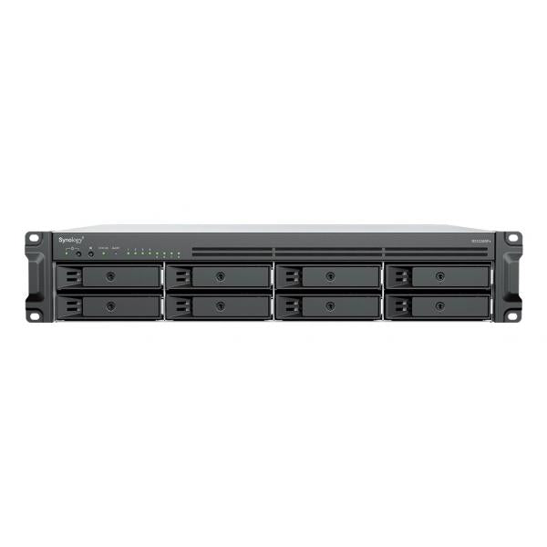 Synology RackStation RS1226RP+ server NAS e di archiviazione Armadio [2U] AMD Ryzen V1500B 4 GB DDR4 0 TB Synology DSM Nero (Synology RS1226RP+ 2U 8-bay rackmount NAS; AMD Ryzen V1500B quad-core 2.2GHz; 4GB DDR4 ECC SODIMM; MAX 32GB; 2x 2.5GbE; M.2 N...