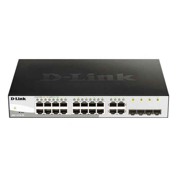 D-Link DGS-1210-20 switch di rete Gestito L2 Gigabit Ethernet [10/100/1000] 1U Nero (16 10/100/1000 Base-T port with 4 x 1000Base-T /SFP ports)D-linkDGS-1210-20
