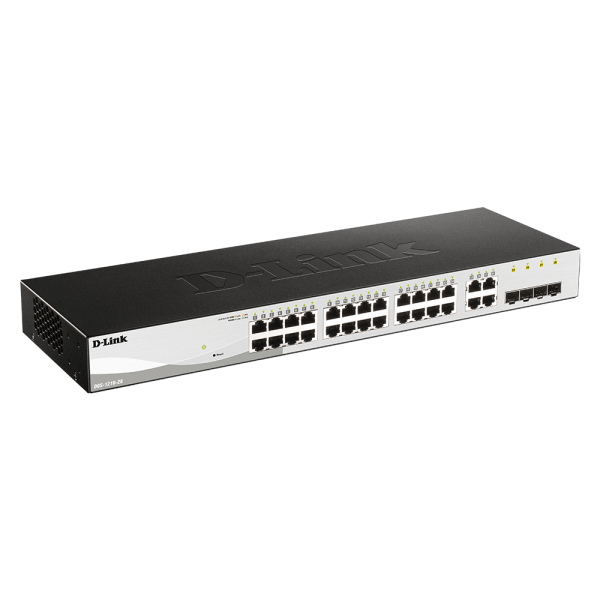 D-Link DGS-1210-28 switch di rete Gestito L2 Gigabit Ethernet [10/100/1000] 1U Nero (28-PORT LAYER2 SMART - MANAGED GIGABIT SWITCH)D-linkDGS-1210-28
