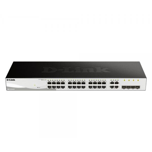 D-Link DGS-1210-28 switch di rete Gestito L2 Gigabit Ethernet [10/100/1000] 1U Nero (28-PORT LAYER2 SMART - MANAGED GIGABIT SWITCH)D-linkDGS-1210-28