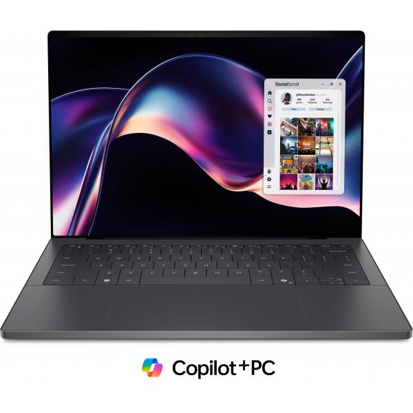 DELL XPS 14 DA14260 Copilot+ PC Intel Core Ultra X7 358H Computer portatile 35,6 cm [14] Touch screen 2.8K 32 GB LPDDR5x-SDRAM 1 TB SSD Wi-Fi 7 [802.11be] Windows 11 Pro Grafite Inglese UK (DELL DA14260 UX7-358H 32/1TB ARC) - Versione UKDell539732103...