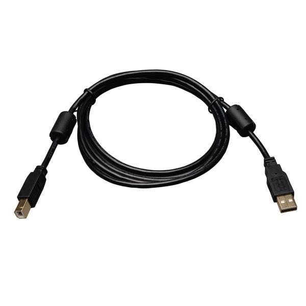 Eaton Tripp Lite Series USB 2.0 A to B Cable with Ferrite Chokes [M/M], 3 ft. [0.91 m] - USB cable - USB Type B [M] to USB [M] - USB 2.0 - 91.4 cm - blackEaton0037332174253U023-003