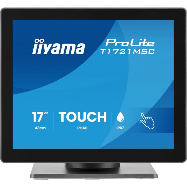Iiyama ProLite T1721MSC-B3 Monitor PC 43,2 cm [17] 1280 x 1024 Pixel SXGA Touch screen Da tavolo Nero (17 5:4 PCAP 10P Touch - Warranty: 36M)Iiyama4948570127092T1721MSC-B3