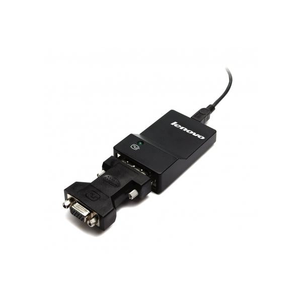 Lenovo USB 3.0 - DVI/VGA adattatore grafico USB 2048 x 1152 Pixel Nero (Lenovo USB 3.0 - DVI/VGA Adapt)Lenovo0B47072