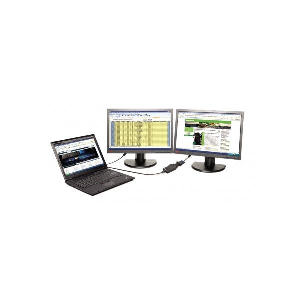 Lenovo USB 3.0 - DVI/VGA adattatore grafico USB 2048 x 1152 Pixel Nero (Lenovo USB 3.0 - DVI/VGA Adapt)Lenovo0B47072