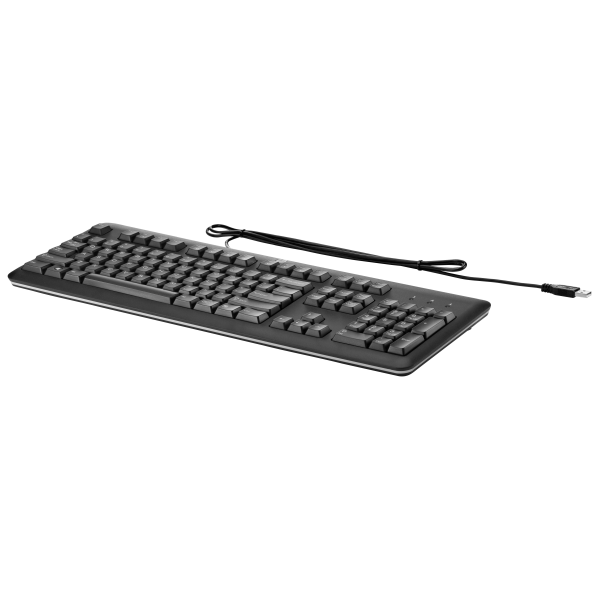 HP QY776AA tastiera Ufficio USB Nero (USB Keyboard for PC US INT - **New Retail** - Warranty: 12M)HpQY776AA#B13