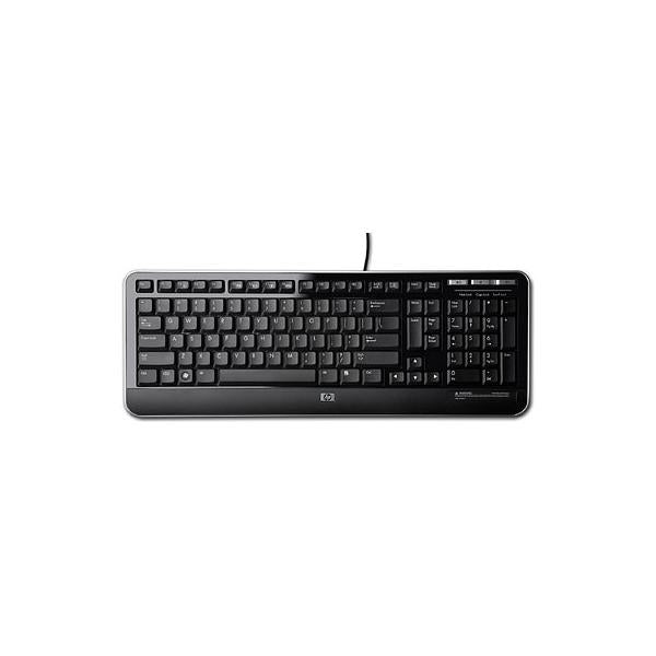HP QY776AA tastiera Ufficio USB Nero (USB Keyboard INT - **New Retail** - Warranty: 12M) - Versione UKHpQY776AA#ABB