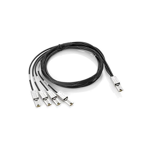 HPE StoreEver 2m External Mini-SAS to 4x1 Mini-SAS Cable (HPE CABLE SAS MINI TO 4x1 MINI 2M EXTERN,FOR MSL SAS LIBRARY)HpeAN975A