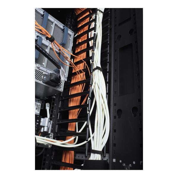APC AR7580A blindosbarra Passerella in filo d'acciaio dritta Nero (VERT CABLE MAN F/ NETSHELTER - SX 750MM WIDE 42U [QTY 2])ApcAR7580A