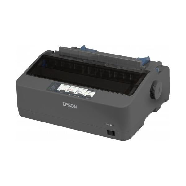 Epson LQ-350 stampante ad aghi 360 x 180 DPI 347 cps (Epson LQ-350 Dot Matrix Printer , 24 pins, 80 column, original + 3 copies, 300 cps HSD [10 cpi], Epson ESC/P2 - IBM 2390+ emulation, 14 fonts, 8 Barcode fonts, 3 paper paths, single and continous ...