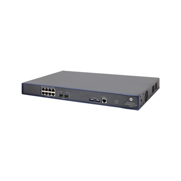 HPE 830 8-port PoE+ Unified Wired-WLAN Gestito L3 Gigabit Ethernet [10/100/1000] Supporto Power over Ethernet [PoE] 1U Nero (HP Ent 830 8-port Poe+)HpJG641A