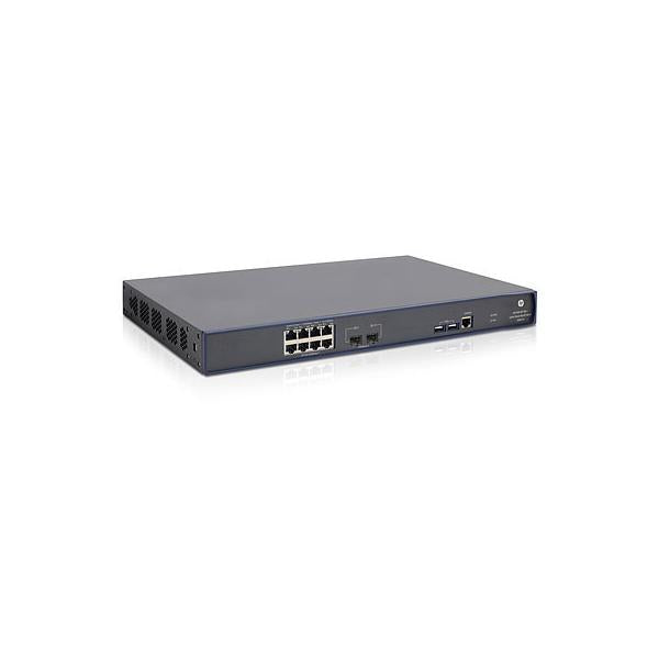 HPE 830 8-port PoE+ Unified Wired-WLAN Gestito L3 Gigabit Ethernet [10/100/1000] Supporto Power over Ethernet [PoE] 1U Nero (HP Ent 830 8-port Poe+)HpJG641A