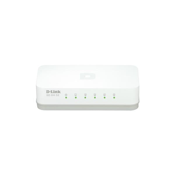D-Link GO-SW-5E switch di rete Non gestito Fast Ethernet [10/100] Bianco (dlinkgo GO-SW-5E - Switch - 5 x 10/100 - desktop)D-linkGO-SW-5E