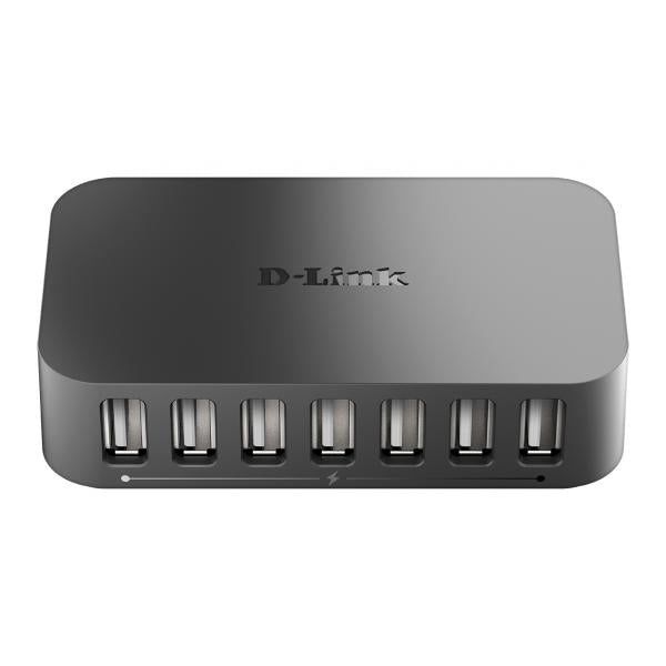 D-Link DUB-H7 USB 2.0 Type-B 480 Mbit/s Nero (USB 2.0 7PORT HUB - 7X A-PORT/1X B-PORT CABLE)D-linkDUB-H7/B
