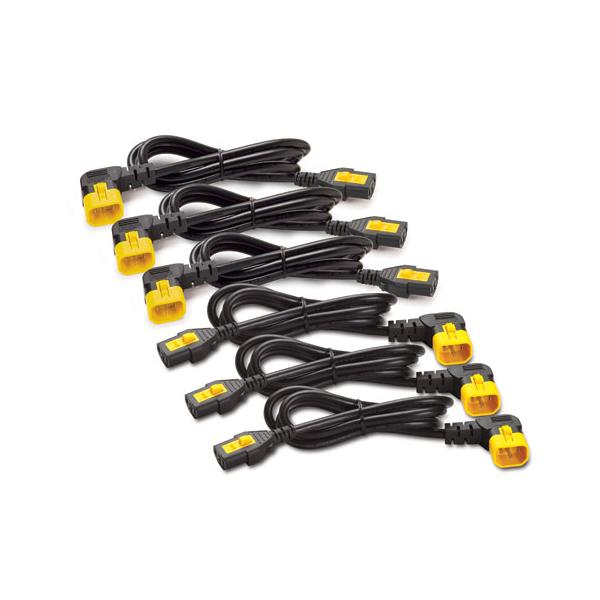 APC C13 - C14 [90 Deg], 1.8m, 6-pack Nero, Giallo 1,83 m Accoppiatore C13 Accoppiatore C14 (APC - Cavo di alimentazione - power IEC 60320 C13 a IEC 60320 C14 - 10 A - 1.83 m - connettore a 90? - nero - Worldwide - per P/N: SCL500RMI1U, SCL500RMI1UC, ...
