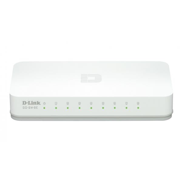 D-Link GO-SW-8E/E switch di rete Non gestito Fast Ethernet [10/100] Bianco (dlinkgo 8-Port Fast Ethernet Easy Desk)D-linkGO-SW-8E/E