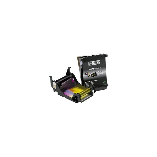 Zebra 800011-140 nastro per stampante 100 pagine Nero, Ciano, Magenta, Giallo (COLOUR RIBBON F/ ZXP SERIES 1 - 100 IMAGES)Zebra800011-140