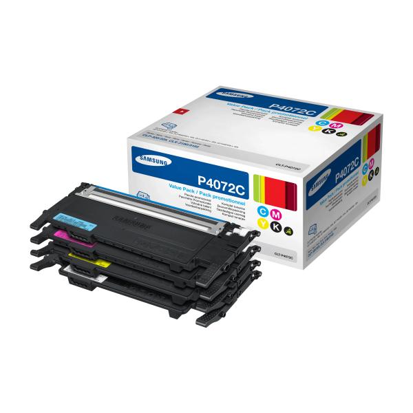 Samsung CLT-P4072C cartuccia toner 4 pz Originale Nero, Ciano, Magenta, Giallo (Toner Kit Rainbow C/M/Y/K - Pages 1.500 - Warranty: 12M)SamsungCLT-P4072C