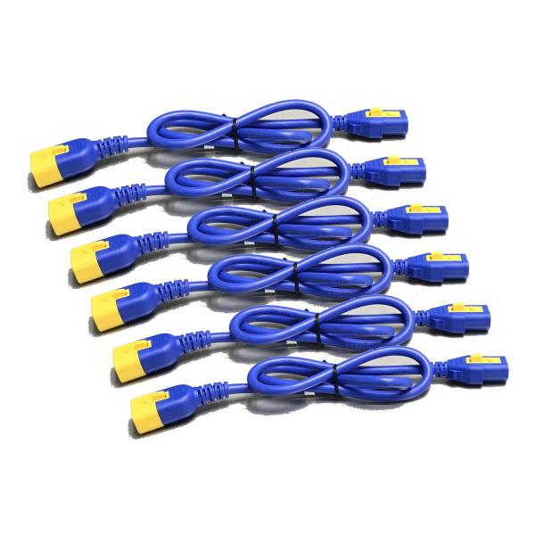 APC AP8704S-WWX590 cavo di alimentazione Blu 1,21 m Accoppiatore C13 Accoppiatore C14 (POWER CORD KIT [6 EA] LOCKING C13 TO)ApcAP8704S-WWX590