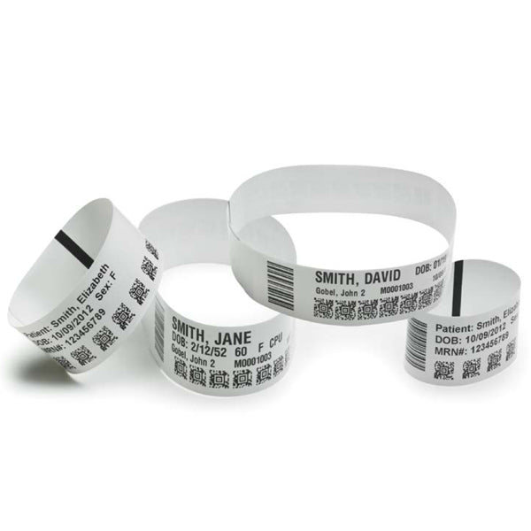 Zebra Z-Band Ultrasoft 25 x 279mm Nero, Bianco (HC WHRISTBAND Z-BAND ULTRASOFT - 25.4X279 4MM 6 ROLLS/BOX)Zebra10018856