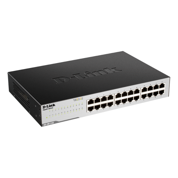 D-Link GO-SW-24G Non gestito L2 Gigabit Ethernet [10/100/1000] 1U Nero (24-Port GIGABIT EASY DESKTOP - Warranty: 24M)D-linkGO-SW-24G/E