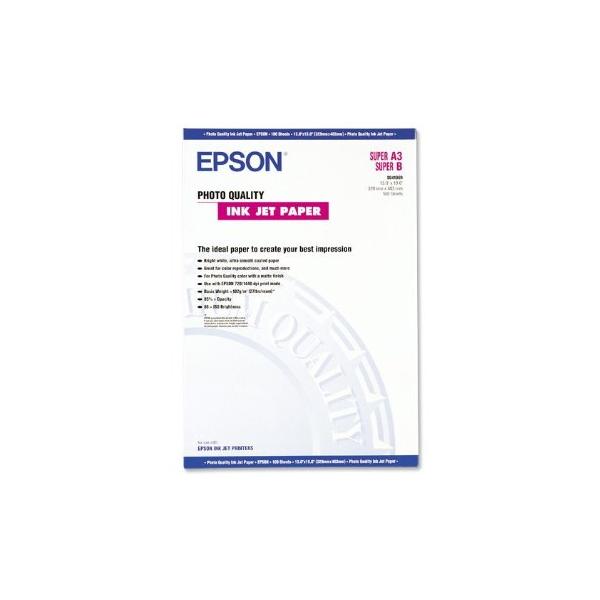 Epson Carta speciale [720/1440 dpi], finitura opaca (A3+ Photo Quality Inkjet Paper [100 sheets])EpsonC13S041069