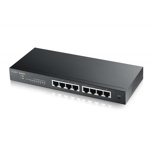Zyxel GS1900-8 Gestito L2 Gigabit Ethernet [10/100/1000] Nero (GS1900-8 GS1900-8-EU0101F)ZyxelGS1900-8-EU0101F