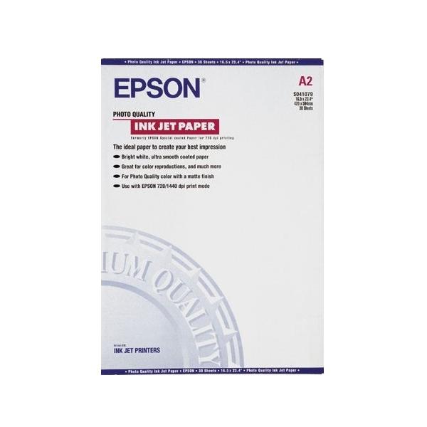 Epson Carta speciale [720/1440 dpi], finitura opaca (A2 Photo Quality Inkjet Paper [30 sheets])EpsonC13S041079