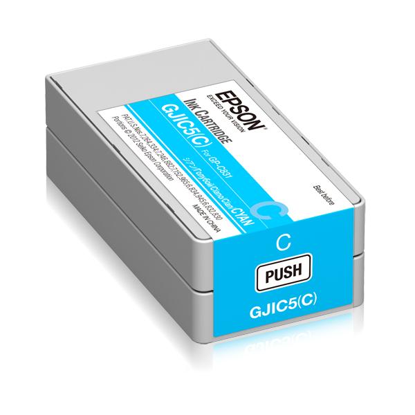 Epson GJIC5[C]: Ink cartridge for ColorWorks C831 [Cyan] [MOQ=10] (Epson GJIC5[C] - cyan - original - bl? LEADTIME7DAYS:leadtime of 7 days)EpsonC13S020564