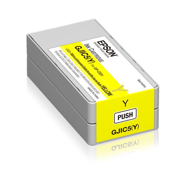 Epson GJIC5[Y]: Ink cartridge for ColorWorks C831 [Yellow] [MOQ=10] (GJIC5[Y]: INK CARTRIDGE - FOR GP-C831 [YELLOW])EpsonC13S020566