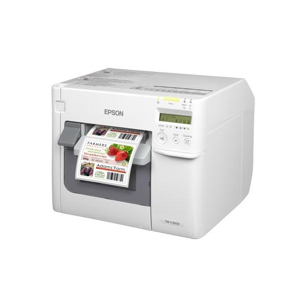 Epson TM-C3500 stampante per etichette [CD] Ad inchiostro A colori 720 x 360 DPI 103 mm/s Cablato Collegamento ethernet LAN (TM-C3500 COLOUR LABEL PRINTE - D INTERFACE USB LAN NICELABEL)EpsonC31CD54012CD