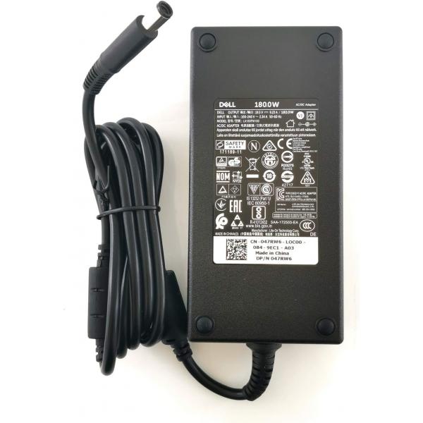 DELL 180W AC adattatore e invertitore Interno Nero (Power Supply and Power Cord - Euro 180W AC Adapter With - 2M Euro Power Cord [Kit] - Warranty: 12M)Dell450-18644