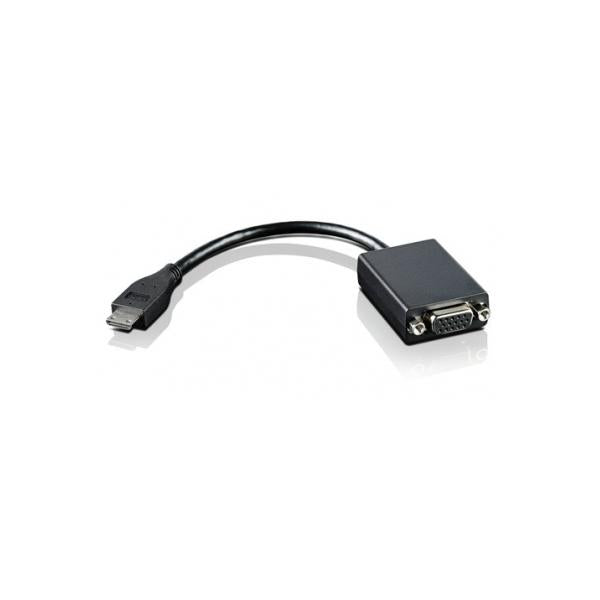 Lenovo Mini-HDMI to VGA VGA [D-Sub] HDMI Type C [Mini] Nero (Lenovo)Lenovo4X90F33442